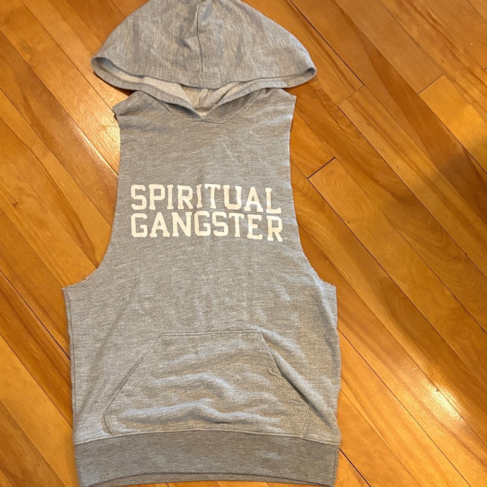 Spiritual Gangster Heather Gray Hooded Tank
